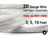 20 Gauge Fine Silver Round Half Hard or Dead Soft Wire